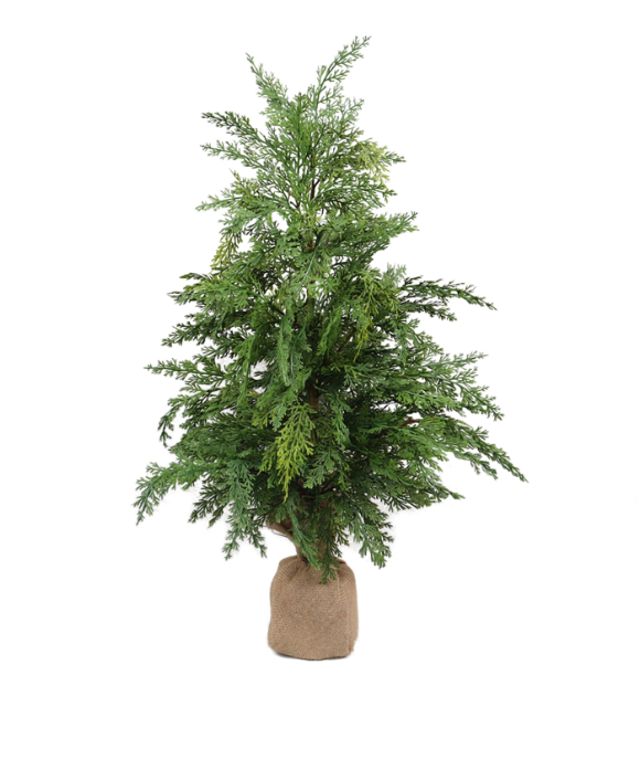 Cedar Real-Touch Tree - 20″ Green/Natural