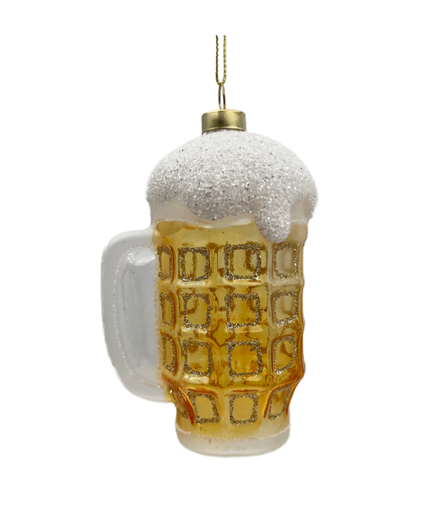 Glitter Beer Glass Ornament - 5