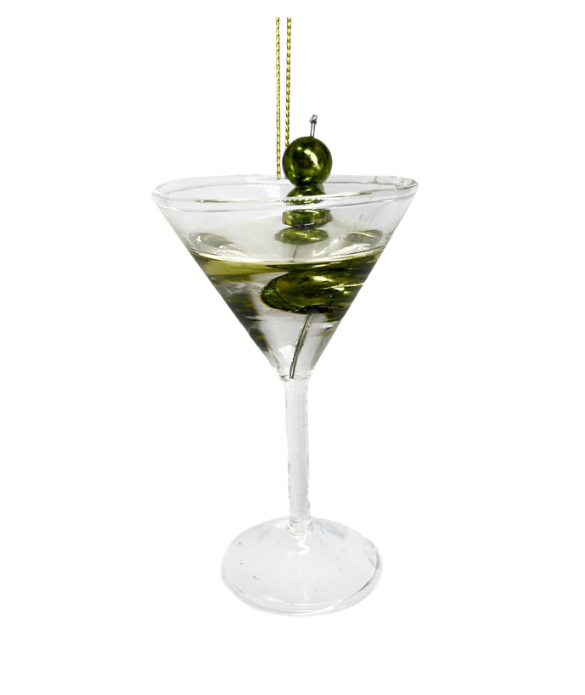Martini Glass Ornament - 4.5