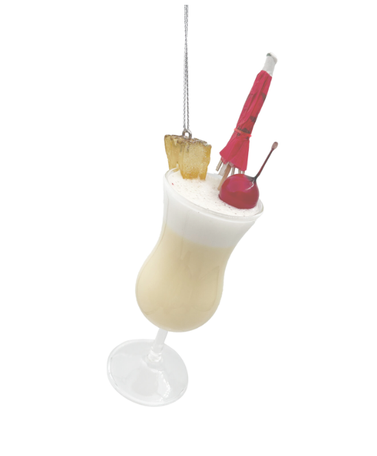 Pina Colada Glass Ornament - 7