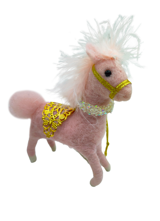 Penelope the Pony Wool Ornament - 5