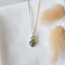 Load image into Gallery viewer, Anastasia Necklace - Gold/Labradorite

