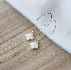 Anya Earrings - Gold/Mother of Pearl