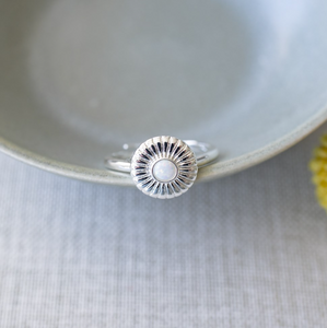 Lina Ring - Silver/Opalite
