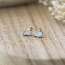 Load image into Gallery viewer, Opal Chip Studs - Gold/Opalite
