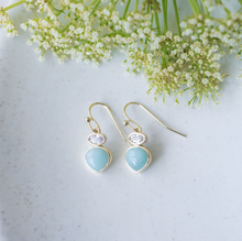 Load image into Gallery viewer, Tasia Earrings - Gold/Amazonite
