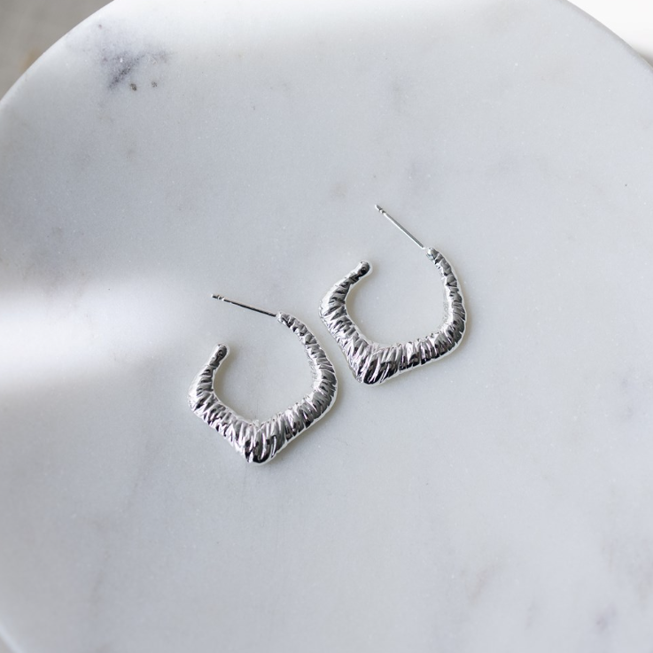 Zin Hoops - Silver