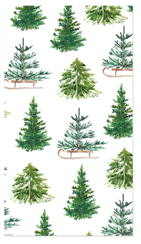 Watercolor Tree Guest Napkin - 16Pk