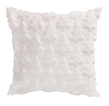 Load image into Gallery viewer, White Faux Fur Tree Cushion
