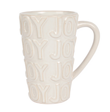 Load image into Gallery viewer, White Joy Textured Stoneware Tall Mug
