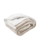 Load image into Gallery viewer, Microplush Sherpa Reverse Throw - Cream
