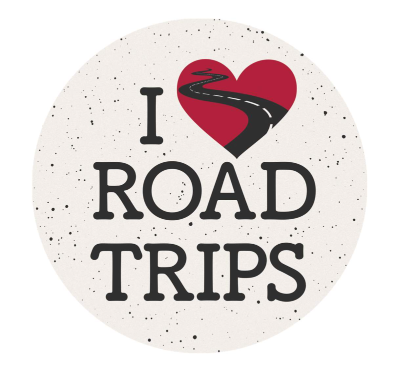 I Love Road Trips Car Coaster