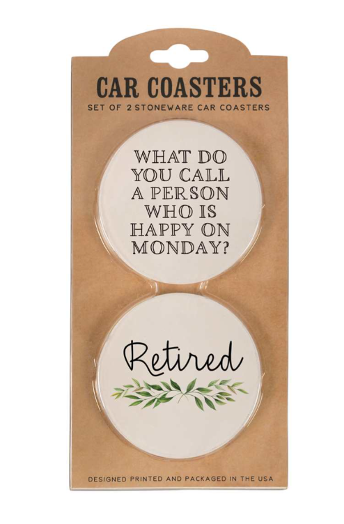 2pc Retired Car Coaster