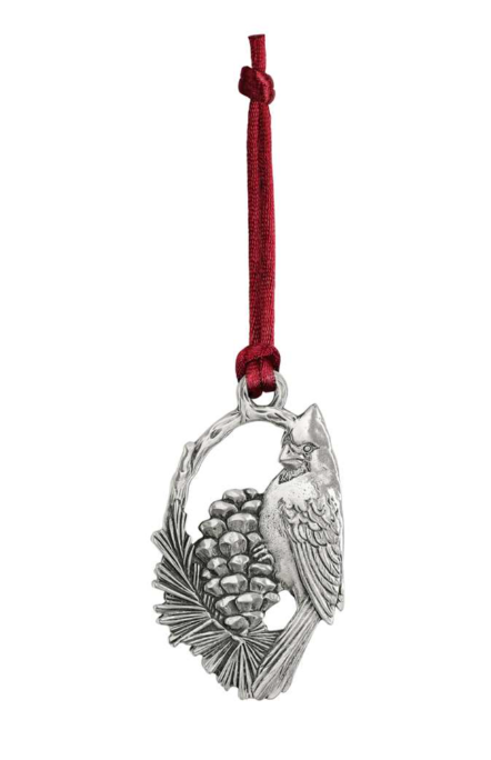 Cardinal Pewter Ornament