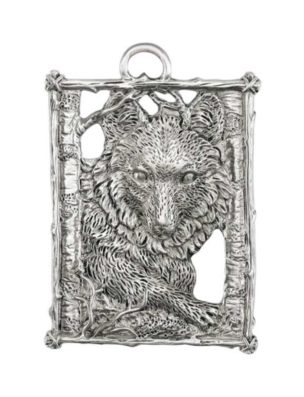 Wolf Pewter Ornament