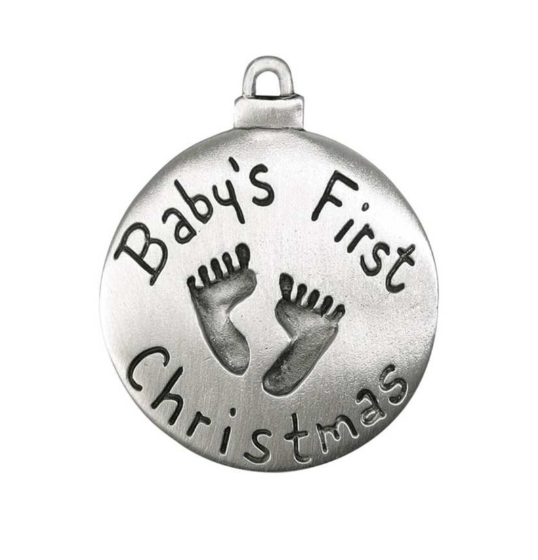 Baby's First Steps Pewter Ornament