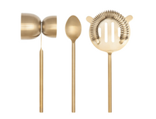 Load image into Gallery viewer, Matte Gold Bar Tools - Set of 3
