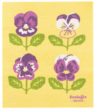 Load image into Gallery viewer, Pansy Swedish Dishcloth
