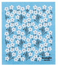 Load image into Gallery viewer, Bouquet Blue Swedish Dishcloth
