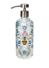 Load image into Gallery viewer, Bee Garden Glass Soap Pump
