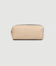 Load image into Gallery viewer, Brianna Makeup Bag with Brushes - Natural Chocolate
