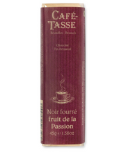 Load image into Gallery viewer, Dark chocolate bar with Passion fruit paste filling
