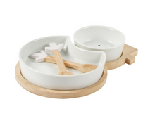 Load image into Gallery viewer, White Snowman Serving Set - 5PC
