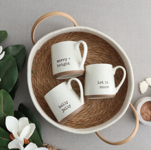 Load image into Gallery viewer, Winter Phrase Speckled Mug - Assorted
