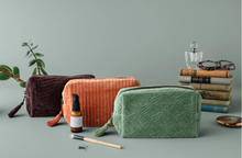 Load image into Gallery viewer, Quilted Cosmetic Bag - Fig
