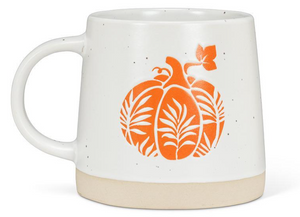 Wide Base Mug with Pumpkin
