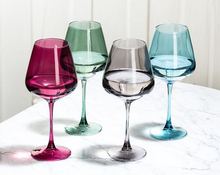 Load image into Gallery viewer, Oversize Grey Wine Glass
