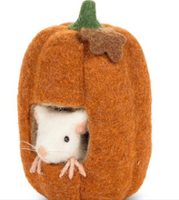 Load image into Gallery viewer, Peek-a-boo Mouse in Pumpkin
