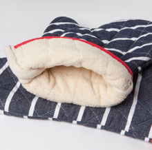 Load image into Gallery viewer, Superior Butcher Stripe Oven Mitt Pair
