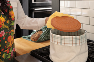 Sunflower Splendor Terracotta Bread Warming Stone