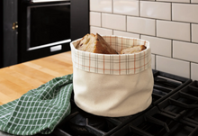 Load image into Gallery viewer, Plaid Canvas Bread Basket
