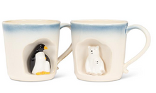 Load image into Gallery viewer, Ombre Taper Mug with Polar Bears
