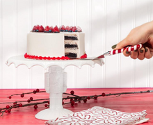 Load image into Gallery viewer, Large Nutcracker Pedestal Cake Plate
