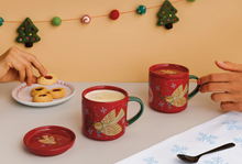 Load image into Gallery viewer, Season&#39;s Tweetings Christmas Mug with Lid
