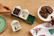 Load image into Gallery viewer, Glitzmas Christmas Dipping Dish With Tray Set
