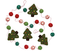 Load image into Gallery viewer, Christmas Tree Felt Garland
