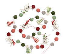 Load image into Gallery viewer, Cats Christmas Felt Garland
