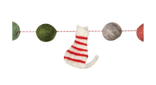 Load image into Gallery viewer, Cats Christmas Felt Garland
