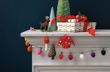Load image into Gallery viewer, Spirits Bright Christmas Felt Garland
