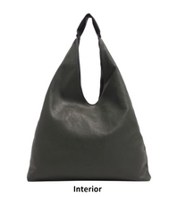 Load image into Gallery viewer, Cecilia 2-in-1 Reversible Hobo - Black / Deep Forest
