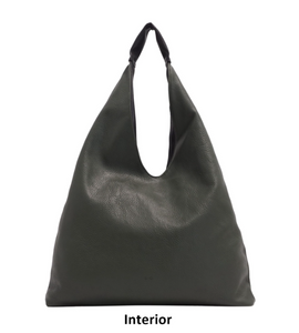 Cecilia 2-in-1 Reversible Hobo - Black / Deep Forest