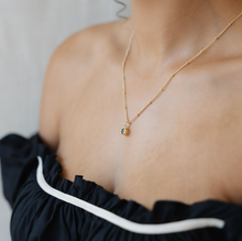 Load image into Gallery viewer, Luster Necklace - Gold/Moss Green
