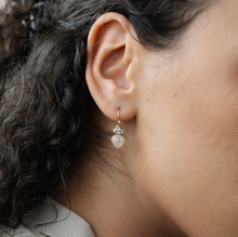 Load image into Gallery viewer, Tasia Earrings - Gold/Rose Quartz
