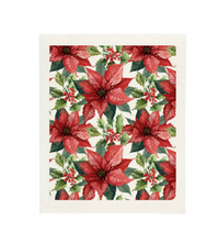Load image into Gallery viewer, Red Poinsettia Sponge Cloth - Pack Of 5
