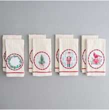 Load image into Gallery viewer, Nutcracker Appliqué Embossed Terry Towel - Set Of 2
