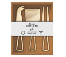 Load image into Gallery viewer, Gold Cheese Knives - Set of 3
